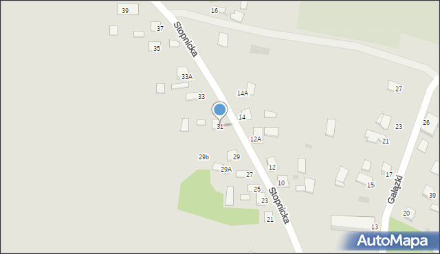 Pacanów, Stopnicka, 31, mapa Pacanów