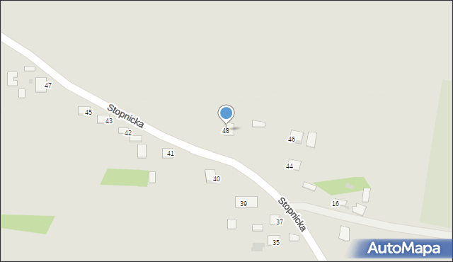 Pacanów, Stopnicka, 48, mapa Pacanów