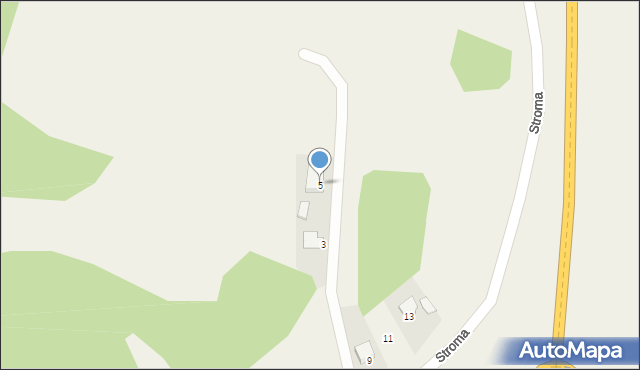 Pacółtowo, Stroma, 5, mapa Pacółtowo