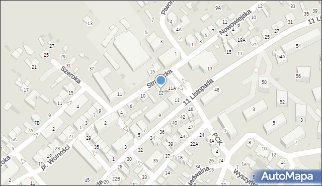 Parczew, Strażacka, 12, mapa Parczew