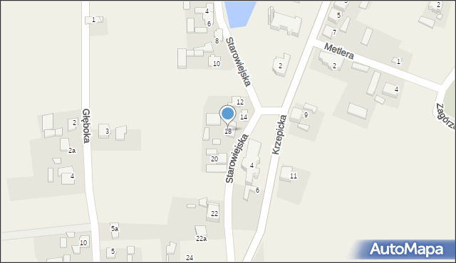 Parzymiechy, Starowiejska, 18, mapa Parzymiechy
