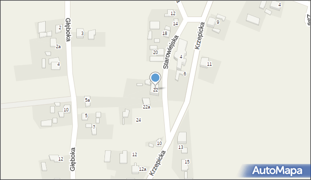 Parzymiechy, Starowiejska, 22, mapa Parzymiechy