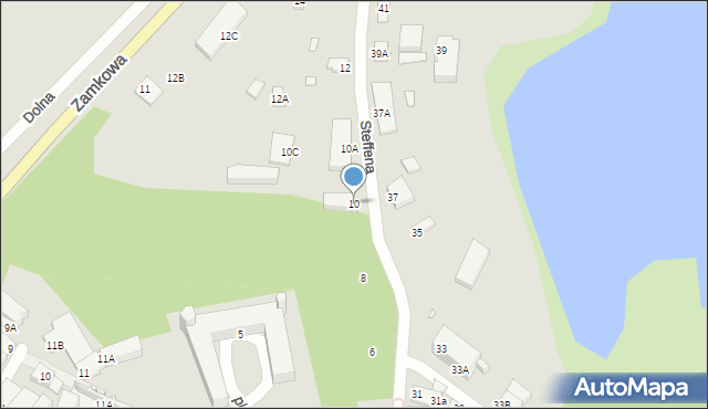 Pasłęk, Steffena Augustyna, 10, mapa Pasłęk