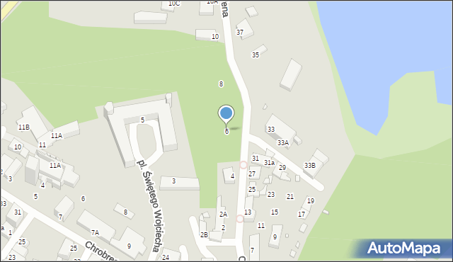 Pasłęk, Steffena Augustyna, 6, mapa Pasłęk