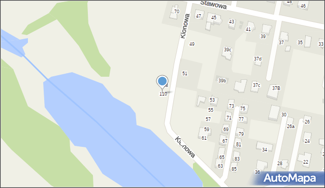 Pawłowice, Stawowa, 110, mapa Pawłowice
