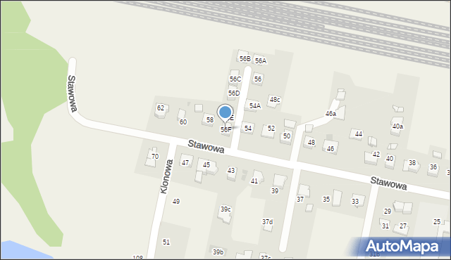 Pawłowice, Stawowa, 56F, mapa Pawłowice