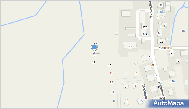 Pawłowice, Stajenna, 21, mapa Pawłowice