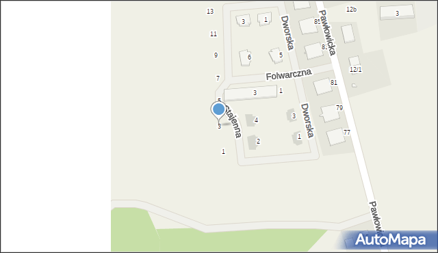 Pawłowice, Stajenna, 3, mapa Pawłowice