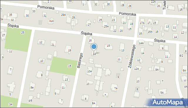 Piaseczno, Stefana Batorego, 14, mapa Piaseczno