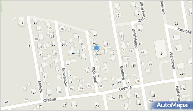 Piaseczno, Stokrotek, 10, mapa Piaseczno