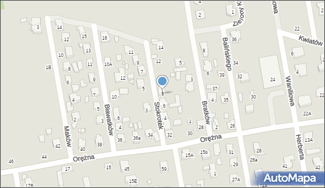 Piaseczno, Stokrotek, 8, mapa Piaseczno