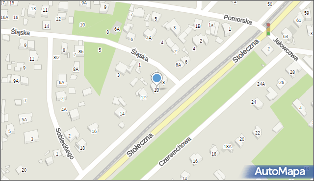 Piaseczno, Stołeczna, 10, mapa Piaseczno