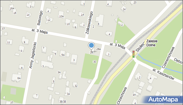 Piaseczno, Stołeczna, 28, mapa Piaseczno