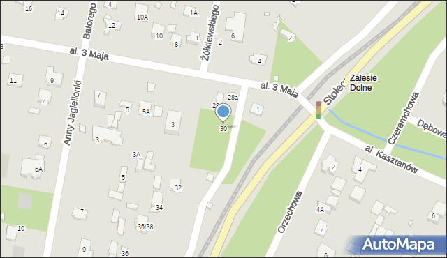 Piaseczno, Stołeczna, 30, mapa Piaseczno