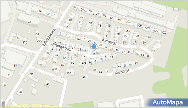 Piaseczno, Strumykowa, 35, mapa Piaseczno