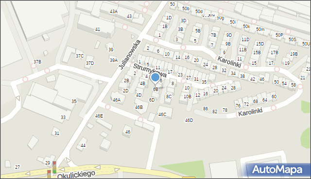 Piaseczno, Strumykowa, 6B, mapa Piaseczno