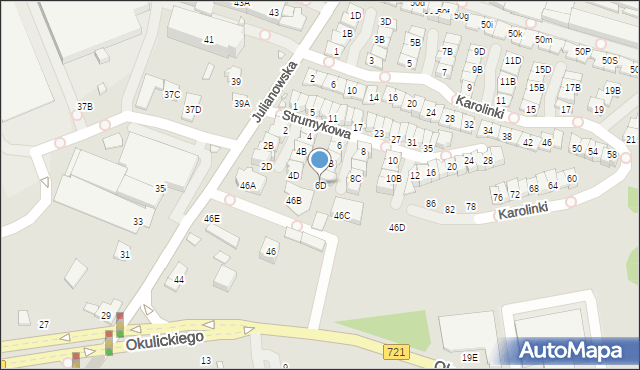 Piaseczno, Strumykowa, 6D, mapa Piaseczno