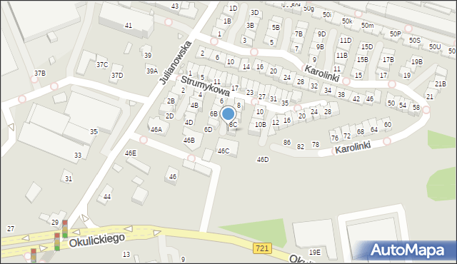 Piaseczno, Strumykowa, 8D, mapa Piaseczno