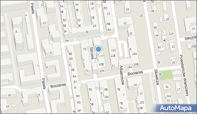 Piaseczno, Strusia, 10C, mapa Piaseczno