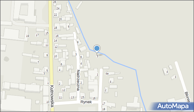 Piątek, Strażacka, 3, mapa Piątek