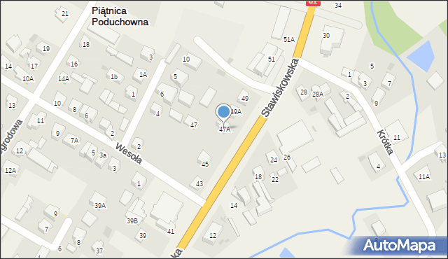 Piątnica Poduchowna, Stawiskowska, 47A, mapa Piątnica Poduchowna