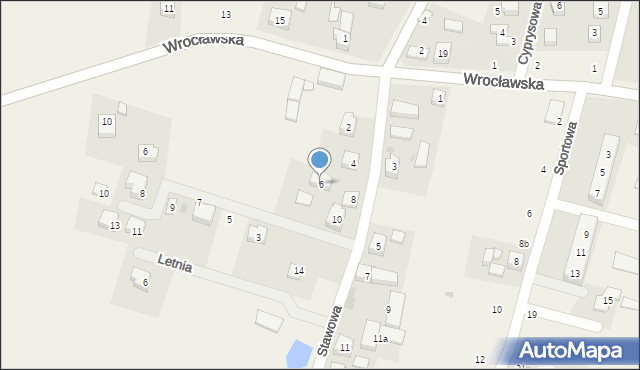 Piecowice, Stawowa, 6, mapa Piecowice