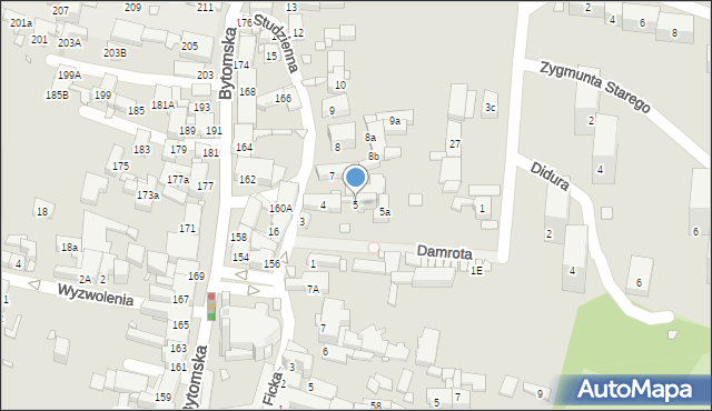 Piekary Śląskie, Studzienna, 5, mapa Piekary Śląskie