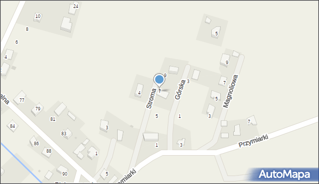 Pielgrzymowice, Stroma, 7, mapa Pielgrzymowice