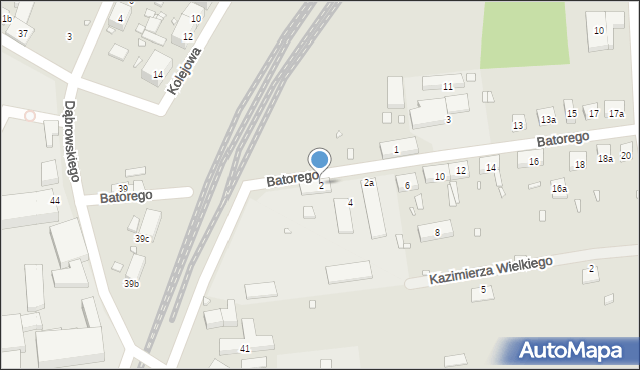 Pieńsk, Stefana Batorego, 2, mapa Pieńsk