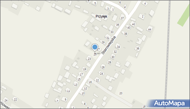 Pilchów, Starowiejska, 25, mapa Pilchów