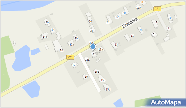 Pilchowice, Stanicka, 15, mapa Pilchowice