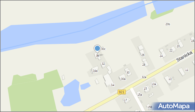 Pilchowice, Stanicka, 36, mapa Pilchowice