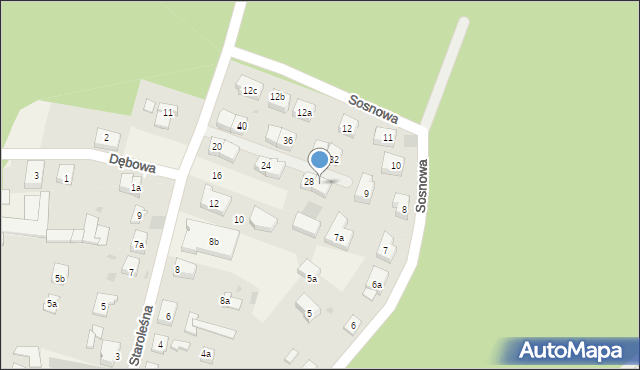 Pilchowo, Staroleśna, 30, mapa Pilchowo