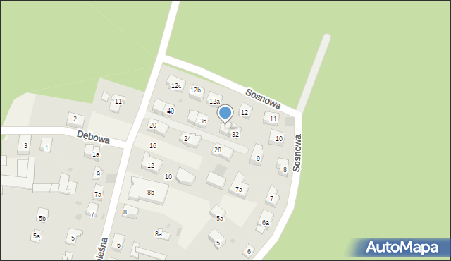 Pilchowo, Staroleśna, 34, mapa Pilchowo