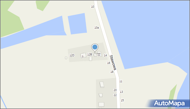 Piłka, Stawowa, 12A, mapa Piłka