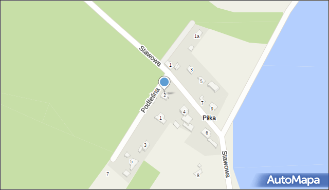 Piłka, Stawowa, 2, mapa Piłka