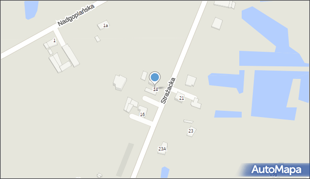 Piotrków Kujawski, Strażacka, 14, mapa Piotrków Kujawski