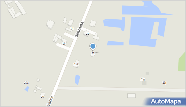 Piotrków Kujawski, Strażacka, 23, mapa Piotrków Kujawski