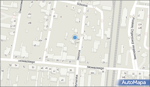 Piotrków Trybunalski, Staszica Stanisława, 1, mapa Piotrków Trybunalski