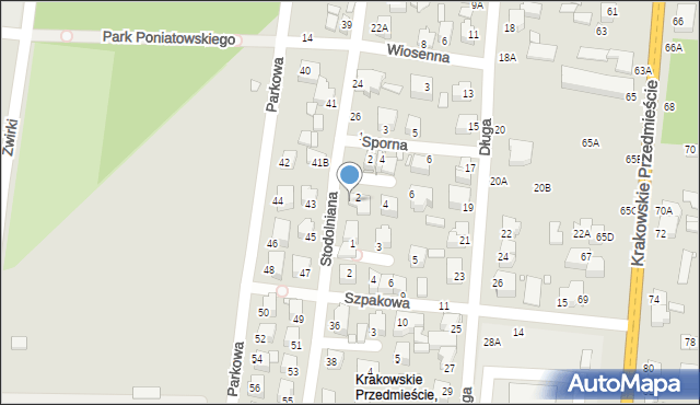 Piotrków Trybunalski, Stodolniana, 30, mapa Piotrków Trybunalski