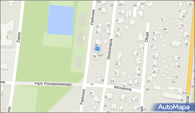 Piotrków Trybunalski, Stodolniana, 37, mapa Piotrków Trybunalski