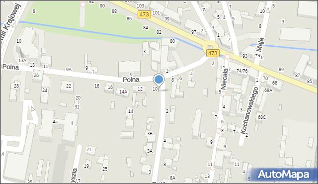 Piotrków Trybunalski, Stroma, 1, mapa Piotrków Trybunalski