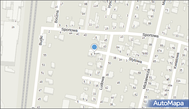 Piotrków Trybunalski, Stylowa, 7, mapa Piotrków Trybunalski