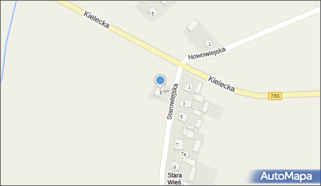 Piotrowiec, Starowiejska, 4, mapa Piotrowiec