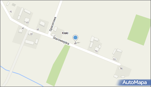 Piotrowiec, Starowiejska, 49, mapa Piotrowiec