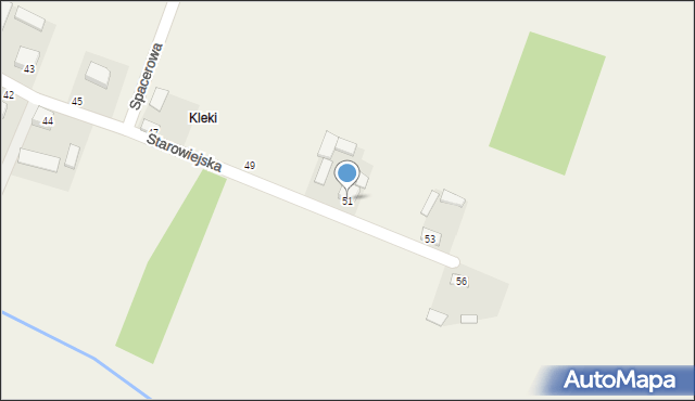 Piotrowiec, Starowiejska, 51, mapa Piotrowiec