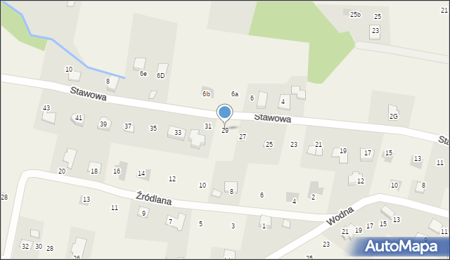 Pisarzowice, Stawowa, 29, mapa Pisarzowice