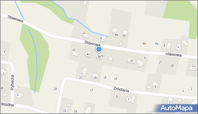 Pisarzowice, Stawowa, 39, mapa Pisarzowice