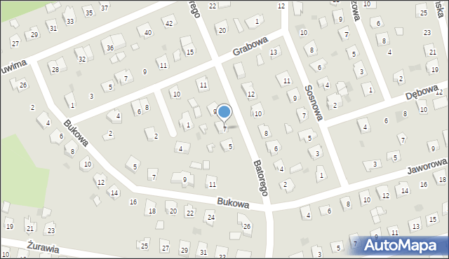 Pisz, Stefana Batorego, 7, mapa Pisz