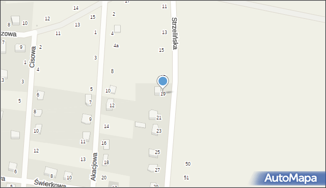 Pławna, Strzelińska, 19, mapa Pławna